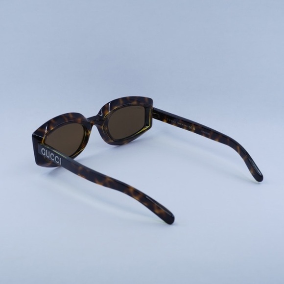 GUCCI SUNGLASSES GG1719S 002 Light Havana with Yellow / Brown - Picture 4 of 5